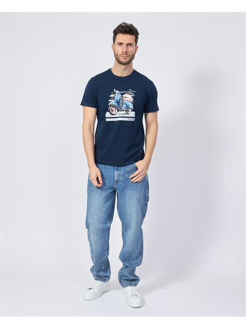 T-shirt blu Yes Zee in cotone YES ZEE | T728-SG020713